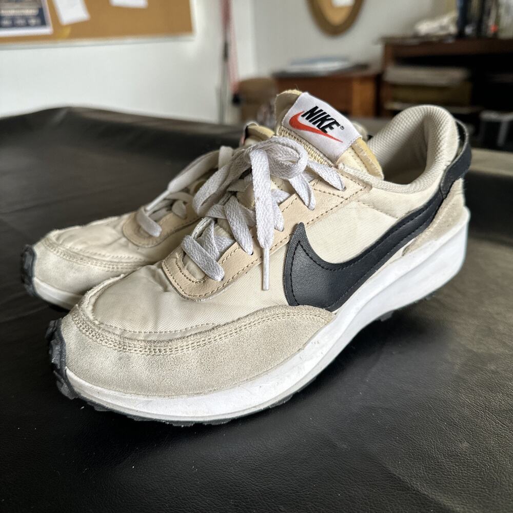 Nike Waffle Debut Shoes (2023) Women's Size 8 Sanddrift/Black/White 690